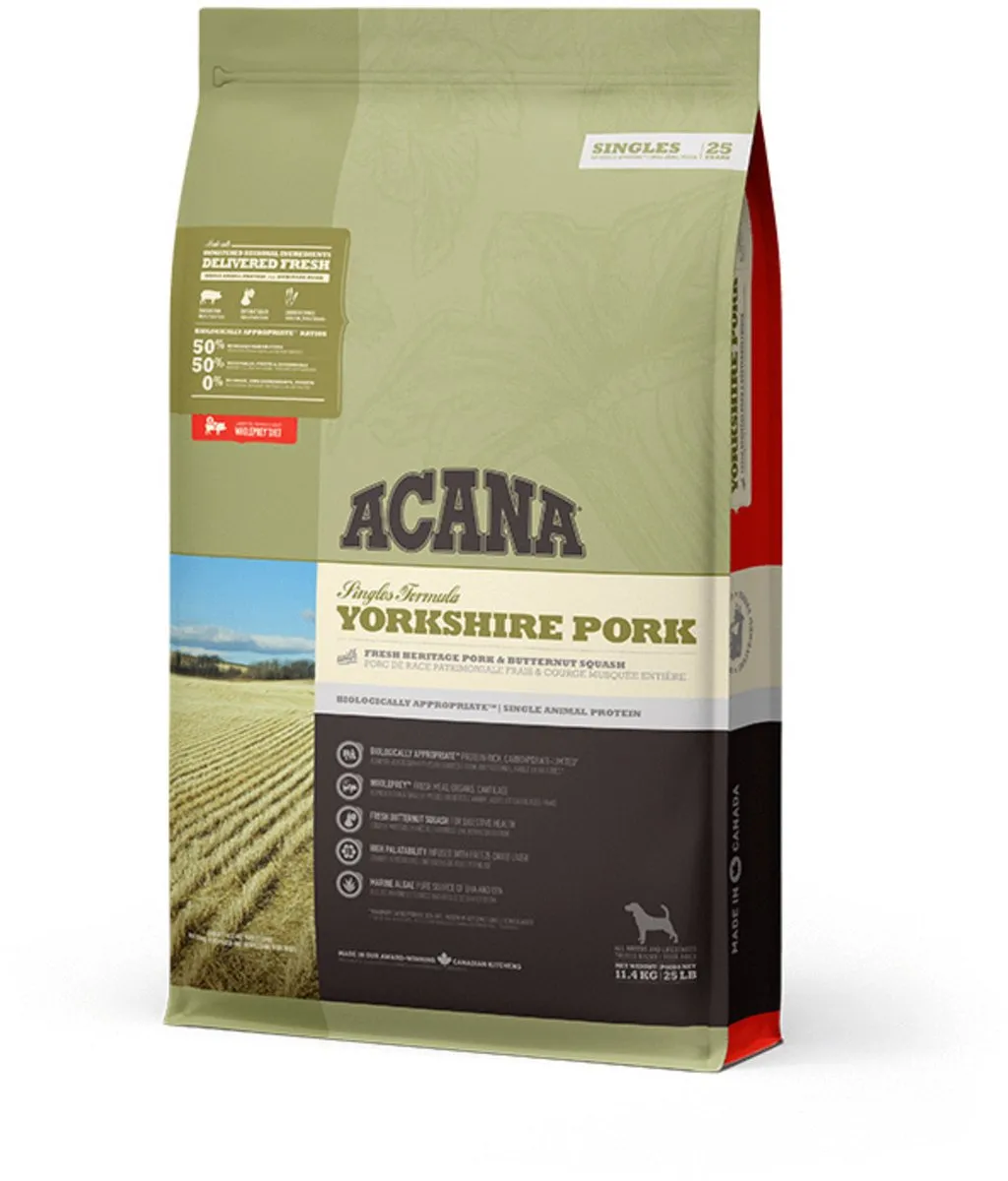 Acana Singles Yorkshire Pork Hondenvoer 11.4kg
