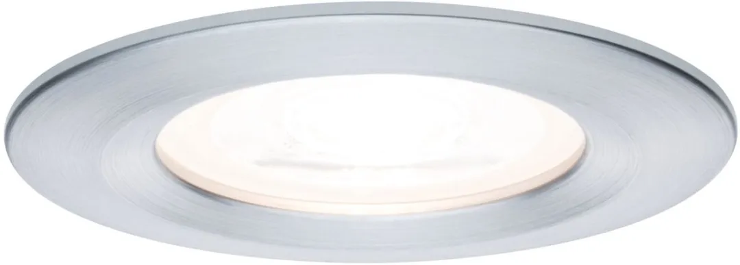 Paulmann Nova Basisset LED-inbouwlamp 3x6,5W 460lm 2700K - Alu gedraaid
