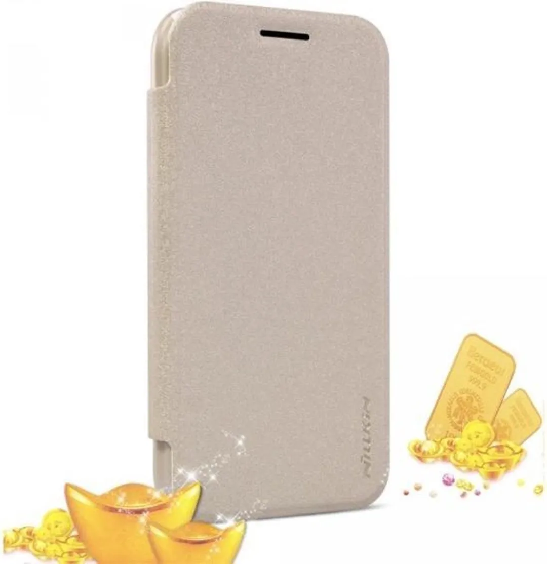 Nillkin Leather Case Samsung Galaxy J1 Sparkle Series Goud - SP-LC SAM-J1-GO - afbeelding 2 van 6