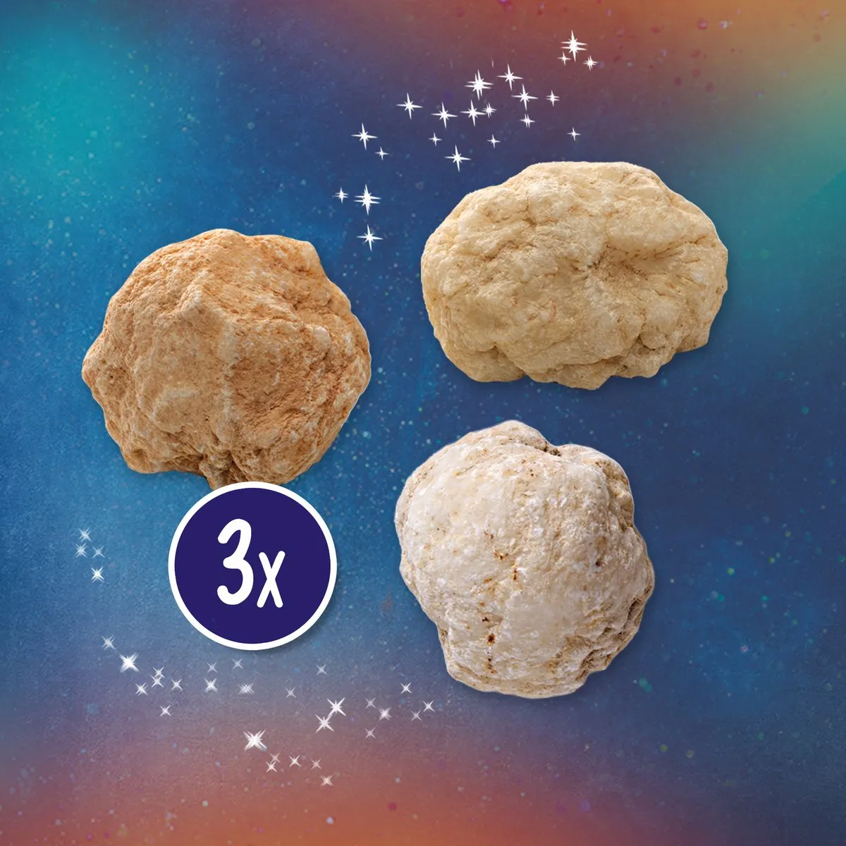 SES Creative Explore Geodes Openbreken - 3 Stenen - 25079