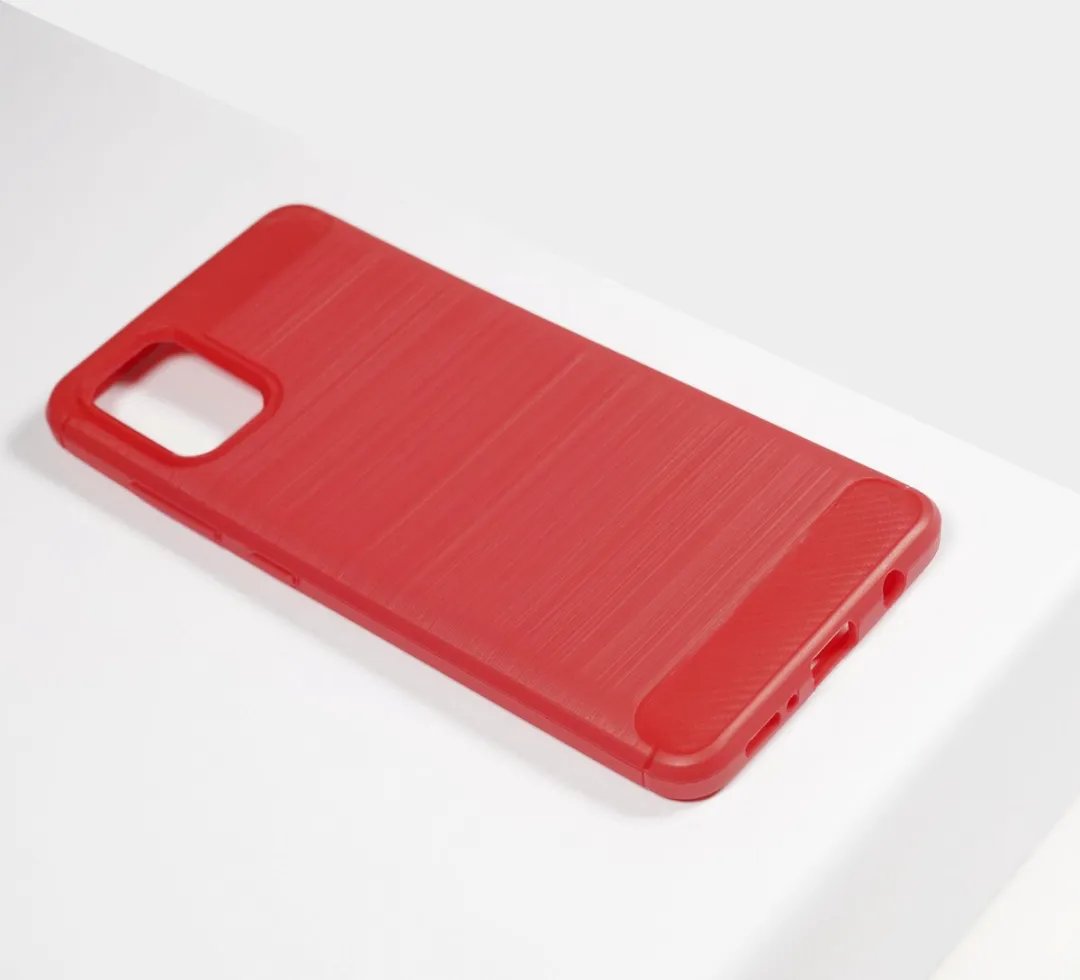 BMAX Carbon Soft Case Samsung Galaxy A51 - Rood