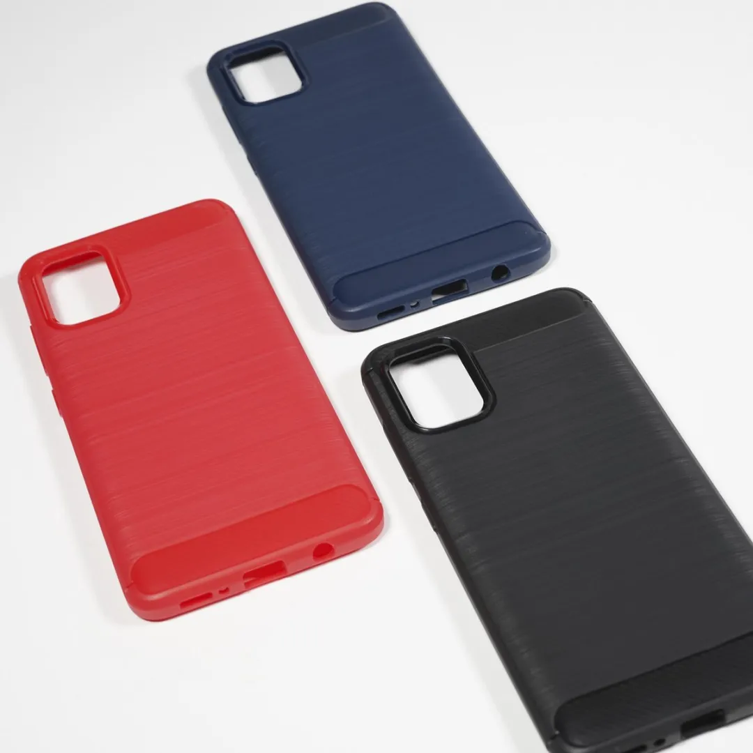 BMAX Carbon Soft Case Samsung Galaxy A51 - Rood