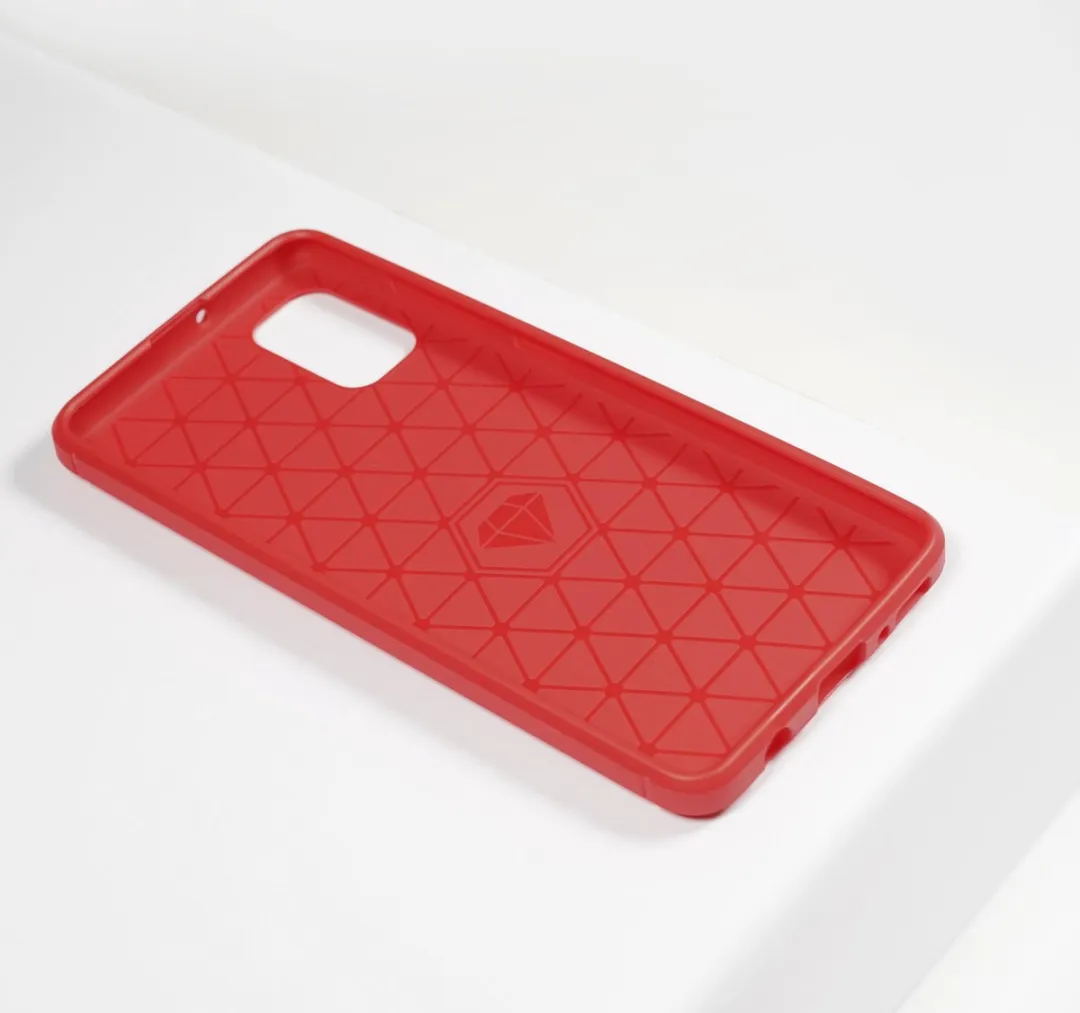 BMAX Carbon Soft Case Samsung Galaxy A51 - Rood