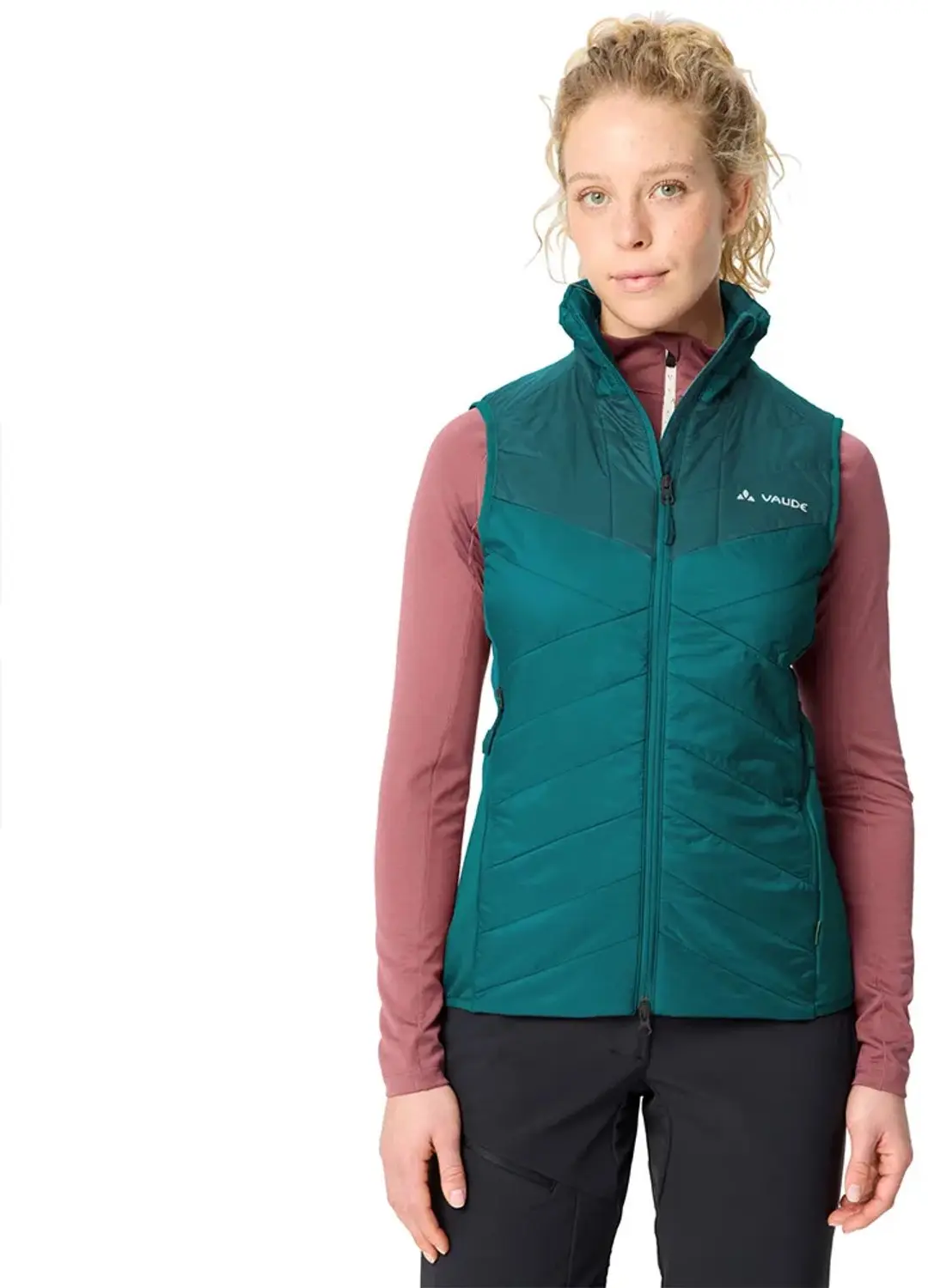 Vaude Sesvenna Iv Vest Groen,Blauw 36 Vrouw