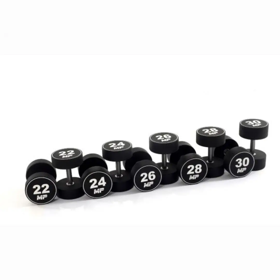 Muscle Power Urethaan Dumbbell Set - 10 x 22-30 kg - afbeelding 6 van 6