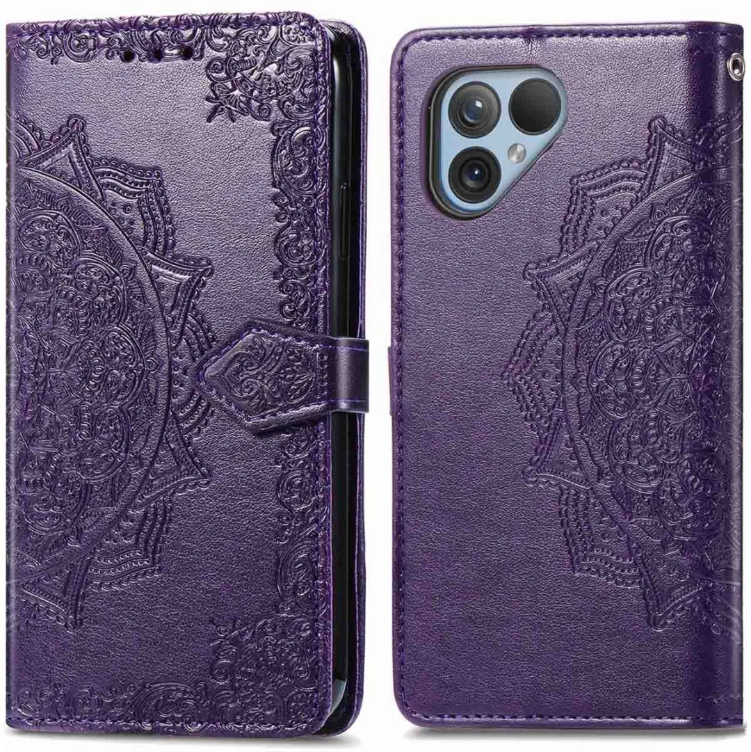 Imoshion Hoesje Fairphone 5 Mandala Bookcase - Paars