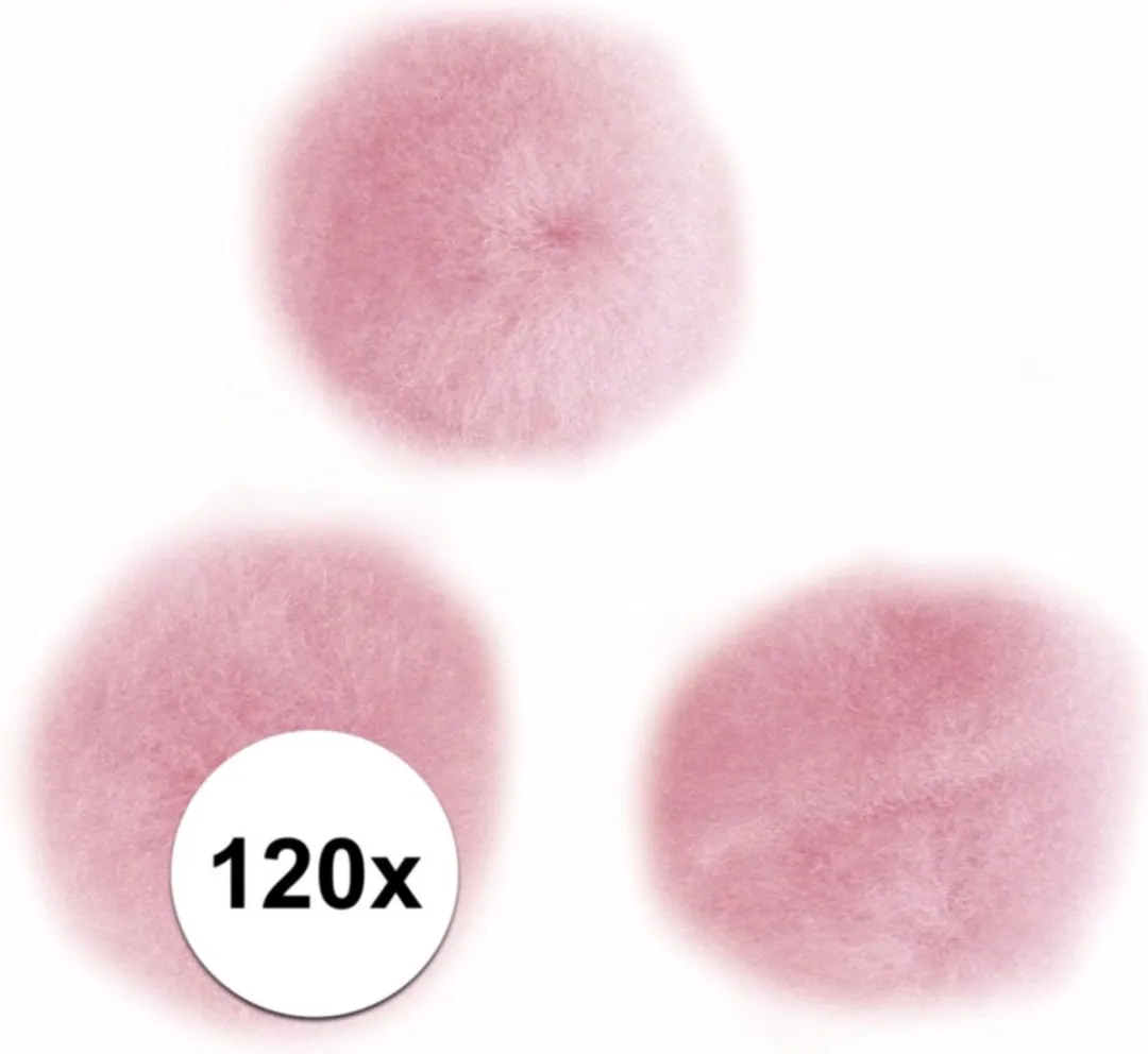 Rayher Hobby Pompons Roze 15mm - 60 Stuks
