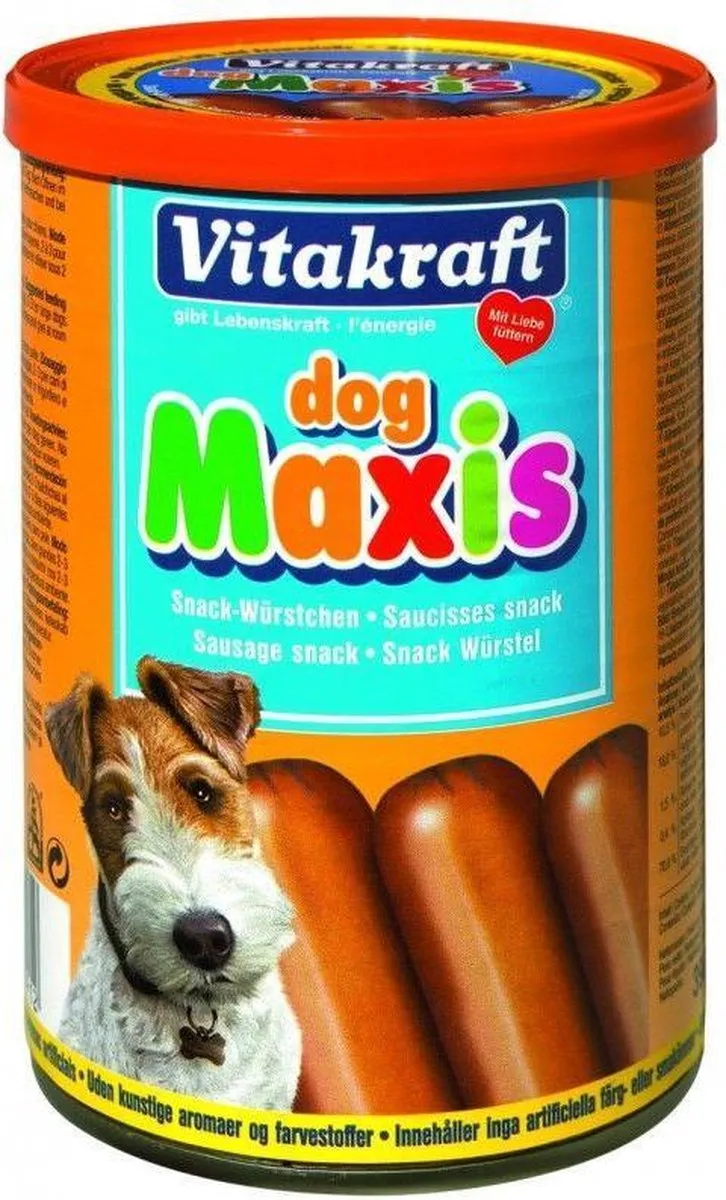 Vitakraft Dog Maxis Snackworstjes - 6 Stuks