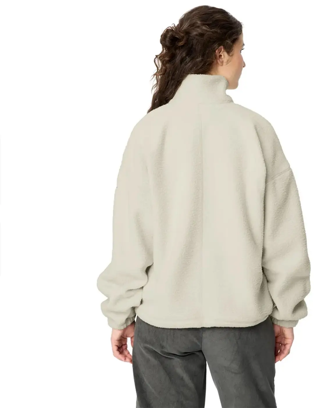 Vaude Najun Sweatshirt met Halve Rits Dames - Ecru - afbeelding 2 van 4