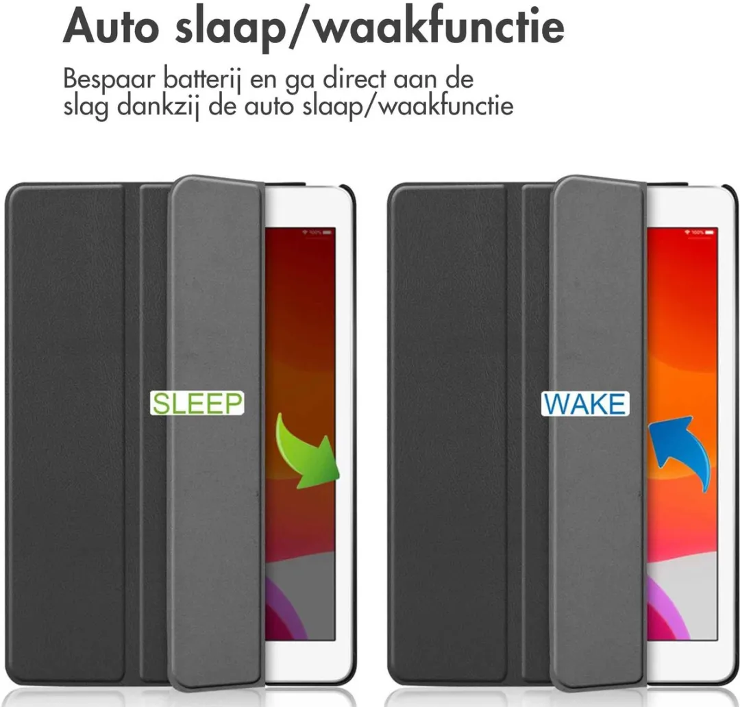 Imoshion Tablethoes SH00009086 - iPad 10.2" 9/8/7 - Trifold Bookcase - Zwart
