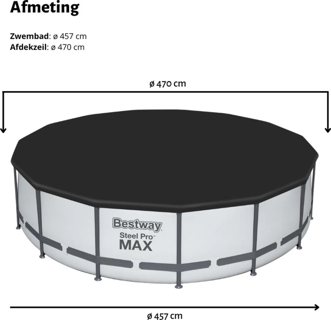 Bestway Fast Set Zwembad 457x84cm - Paradijsprint - 20 Stuks