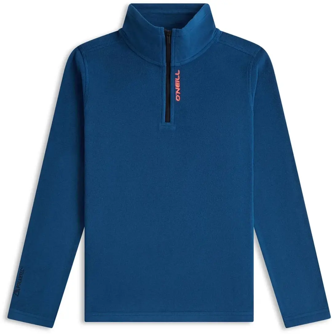 O´neill Fwc´cruz Jack´s Polartec Boy Fleece Met Halve Rits Blauw 7-8 Years Jo
