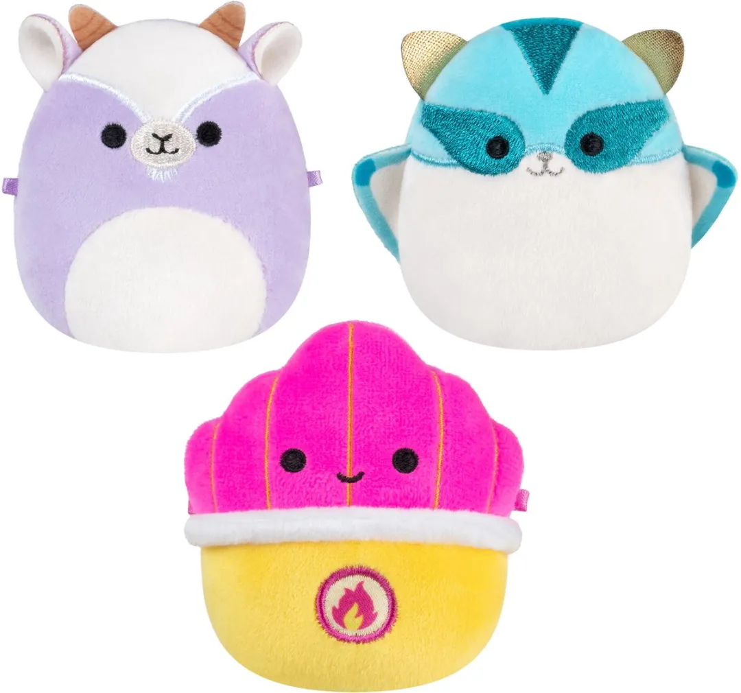 Squishmallows MicroMallows 3 Pack Plush - Multicolor