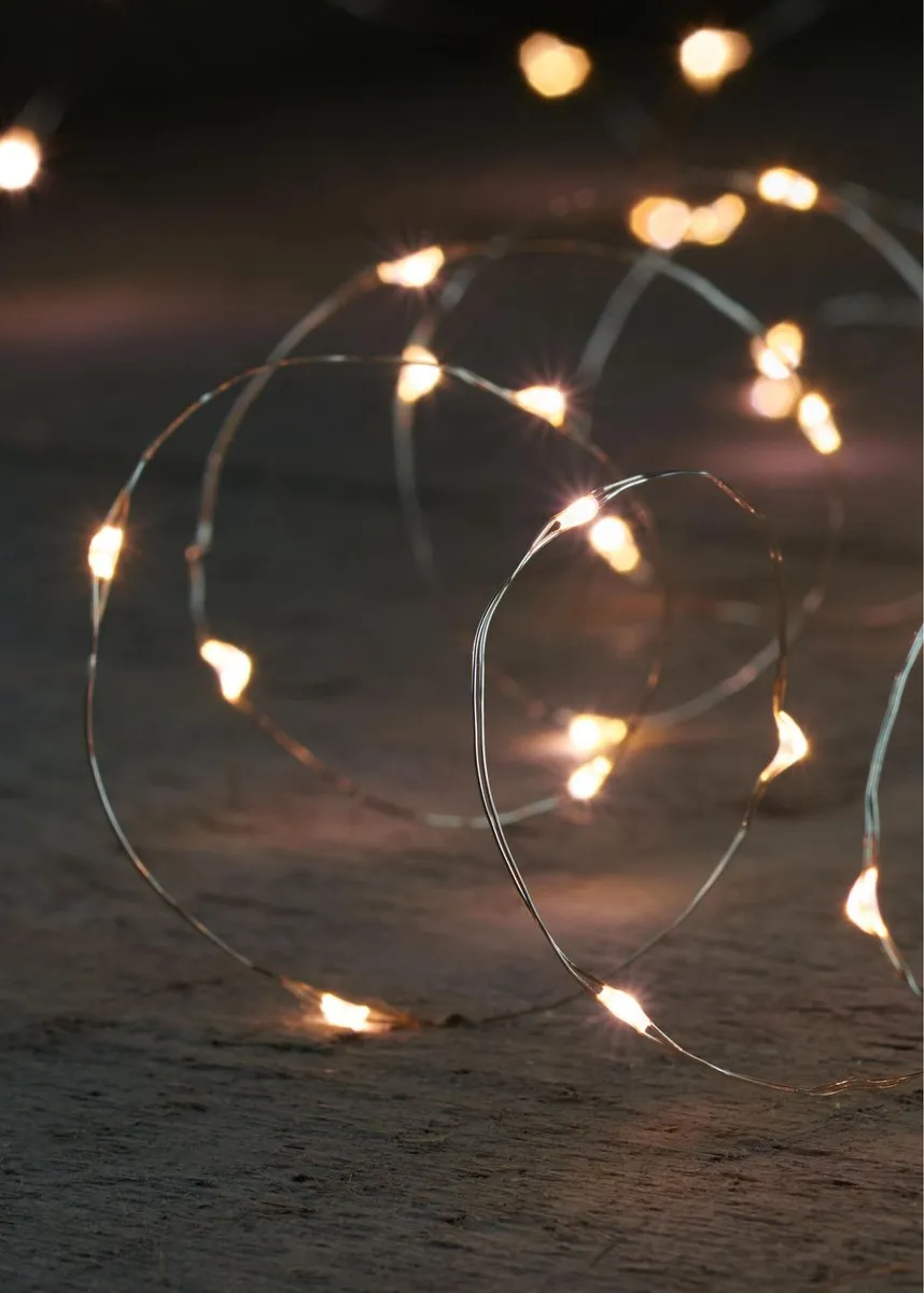 Anna's Collection Kerstverlichting Snoer 100 Warm Wit 500cm - 4 Stuks