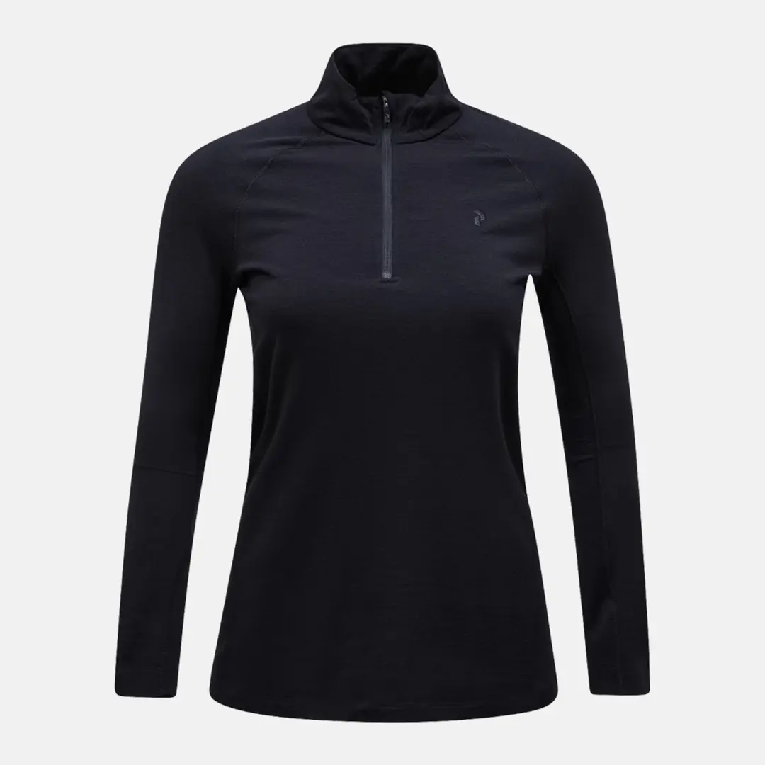 PEAK PERFORMANCE WOMEN'S MAGIC HALF ZIP Black-M