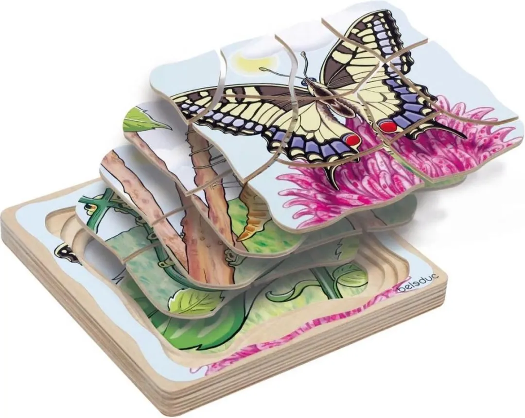 Beleduc Vlinder Lagen Puzzel 28 Stuks