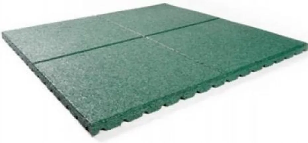 Intergard Rubberen Tegels Groen 500x500x65mm