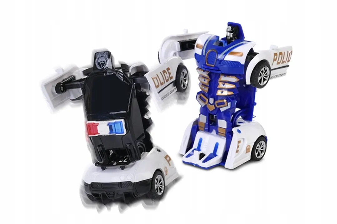 Politieauto Robot transformeerbaar speelgoed voor jongens