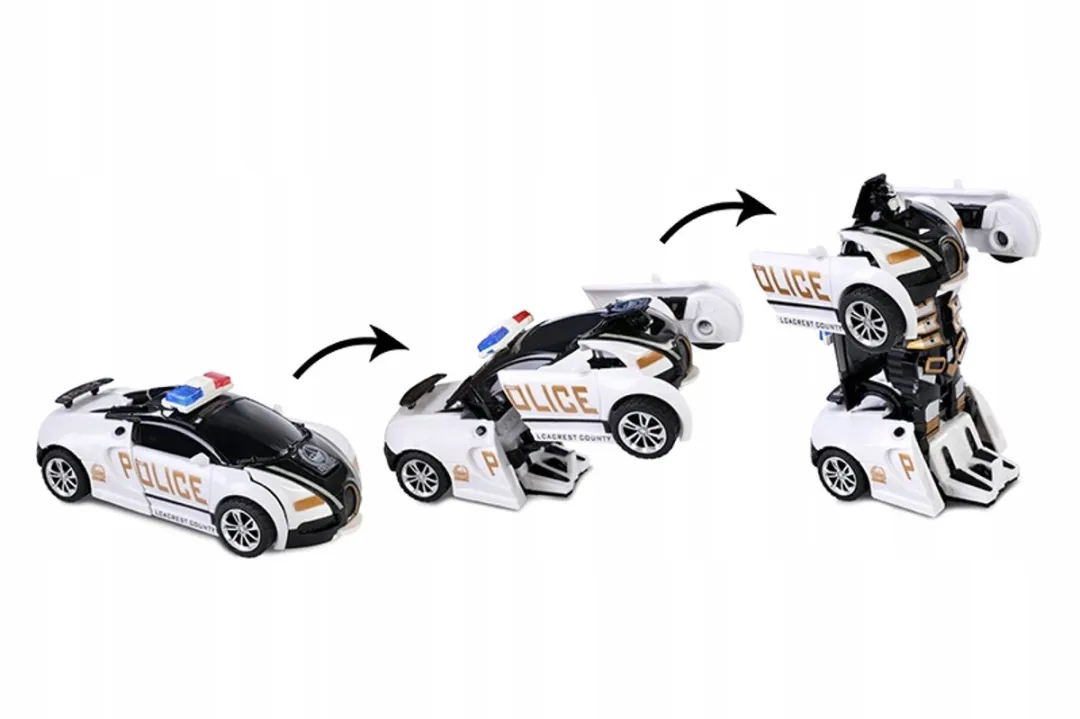Politieauto Robot transformeerbaar speelgoed voor jongens