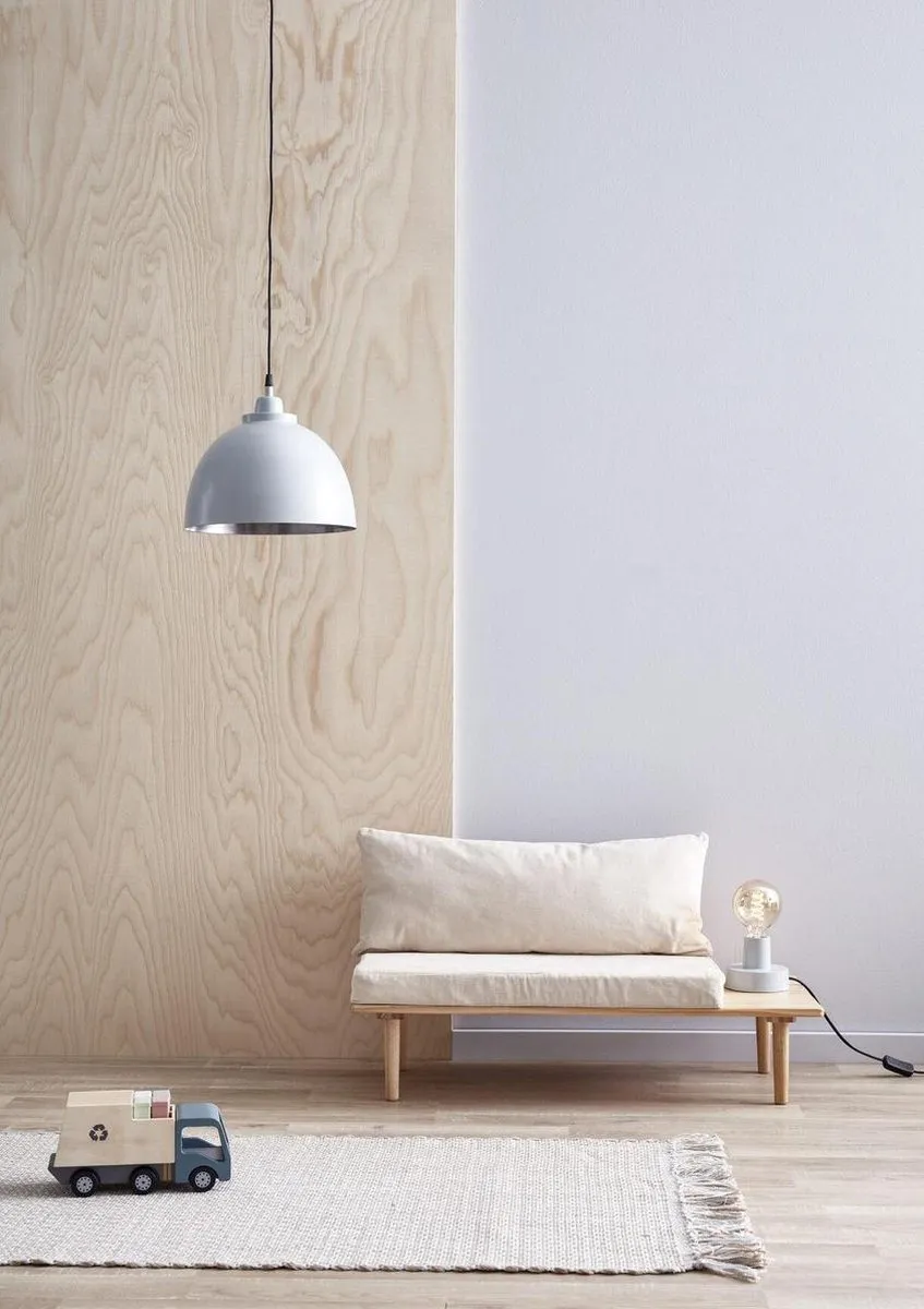 Kids Concept Metalen Hanglamp 30cm - Lichtblauw