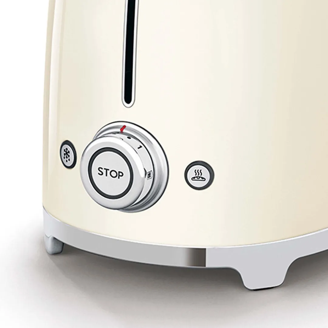 Smeg TSF01CREU Broodrooster - 2x2 - 950W - Crème