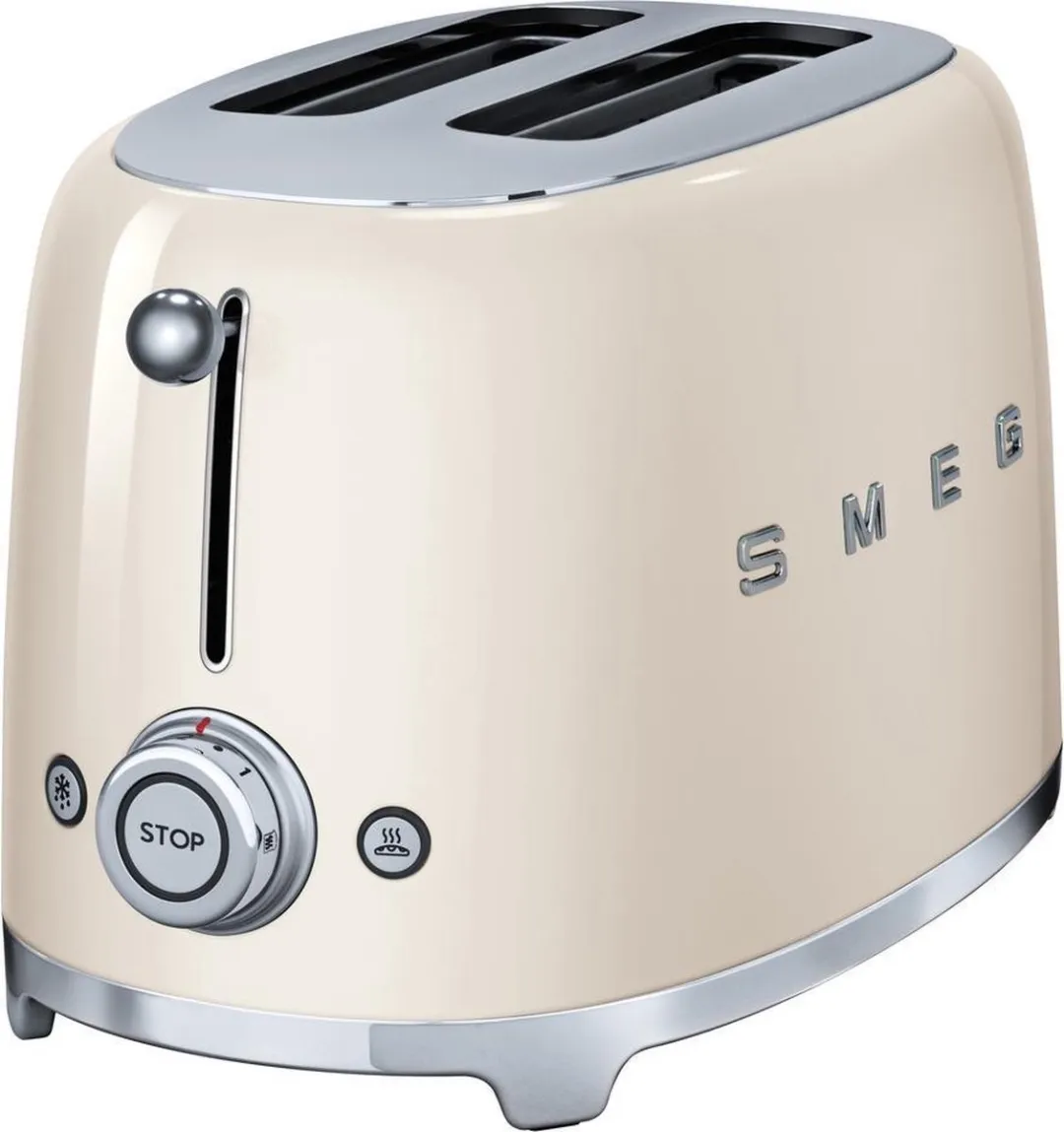 Smeg TSF01CREU Broodrooster - 2x2 - 950W - Crème