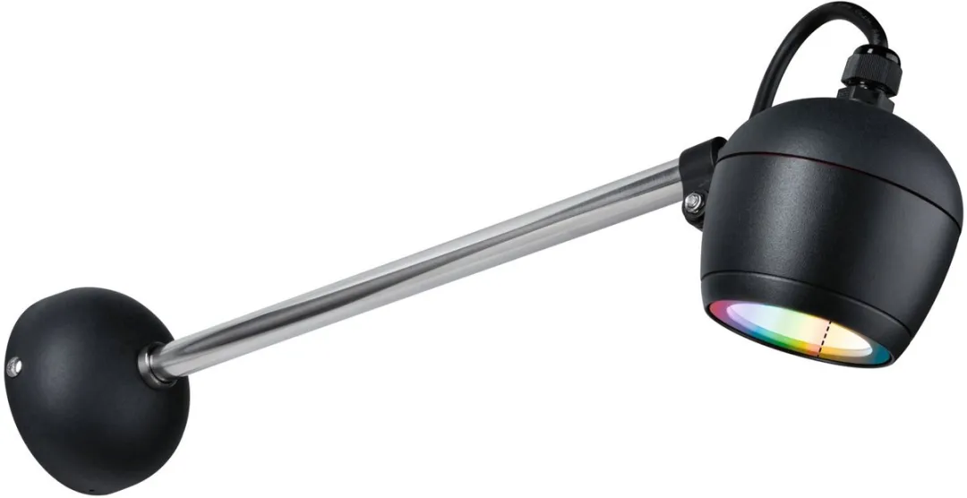 Paulmann Kikolo LED Wandarmatuur RGBW Zigbee 3.0 - 6,2W 440lm Antraciet