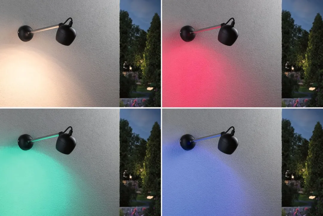 Paulmann Kikolo LED Wandarmatuur RGBW Zigbee 3.0 - 6,2W 440lm Antraciet - afbeelding 6 van 6