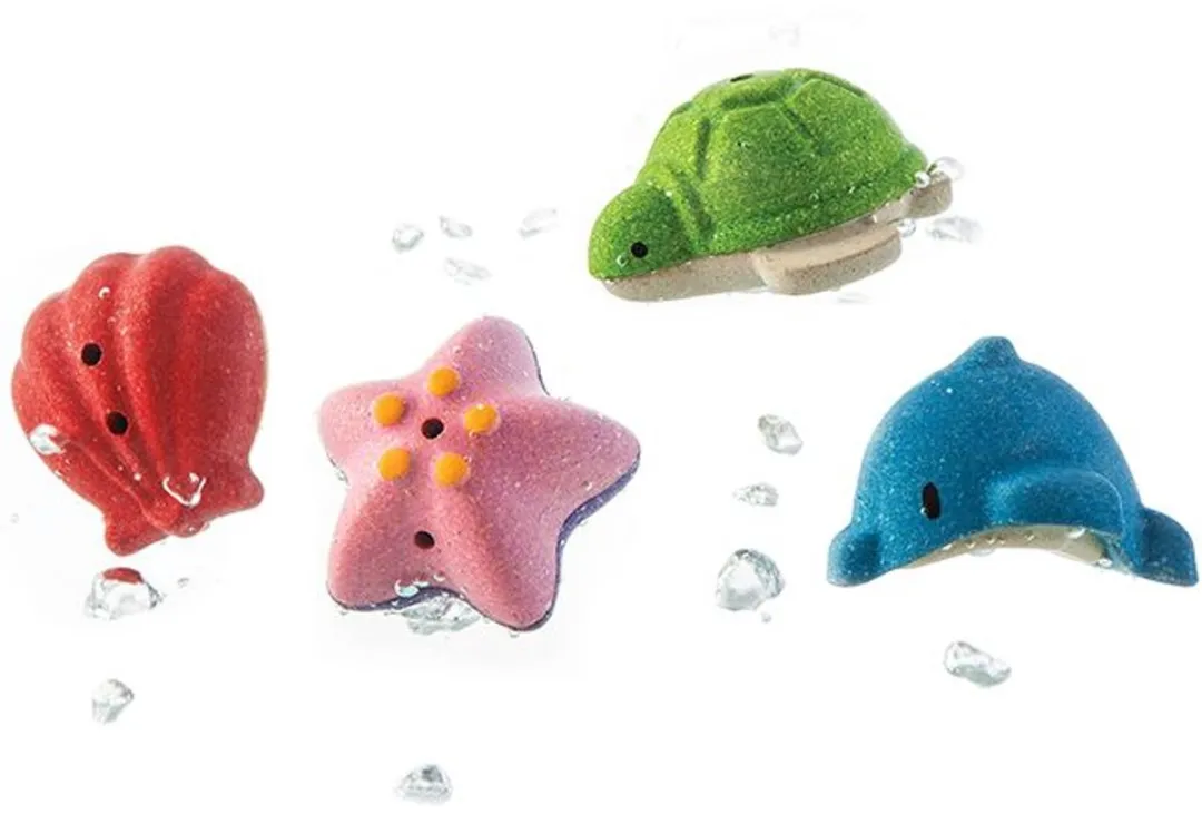 Plantoys Zeeleven Houten Badset 5658 - Meerkleurig - afbeelding 6 van 6