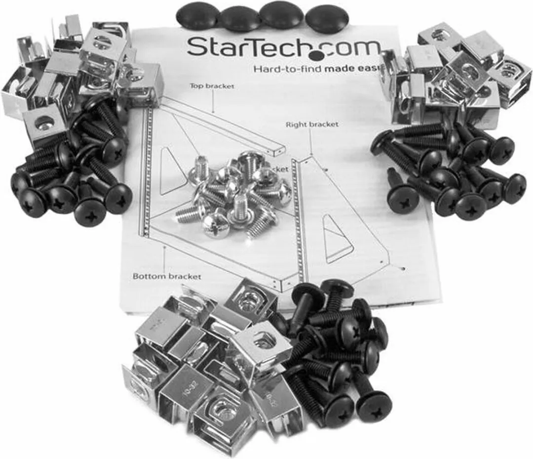 Startech 2POSTRACK12 Wandrek 19" - Zwart