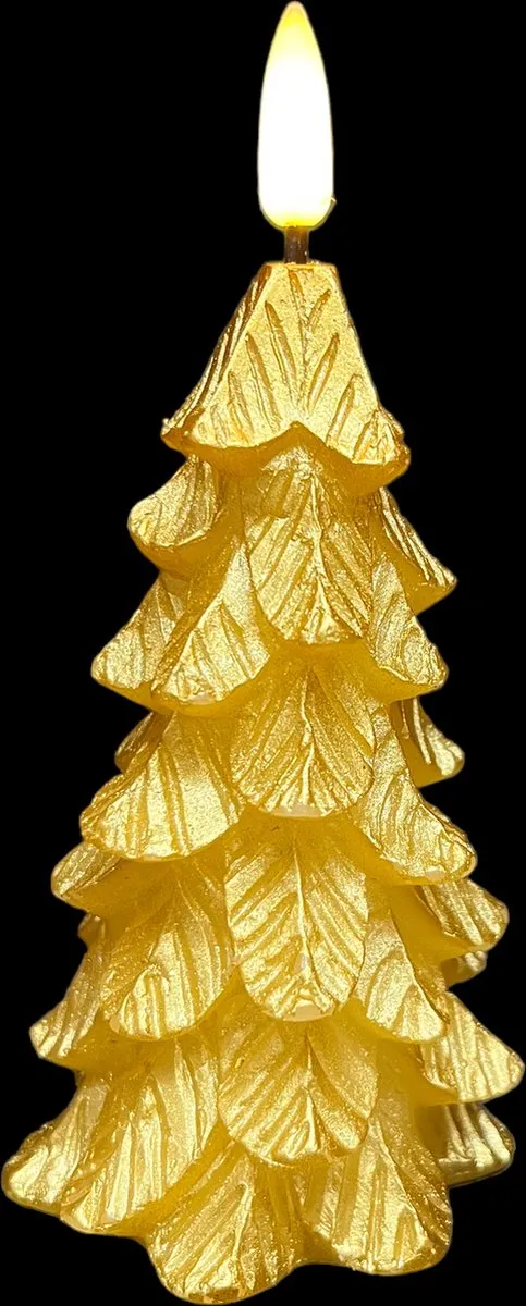 Countryfield LED Kerstboomkaars 7x14cm - Goud - 802069