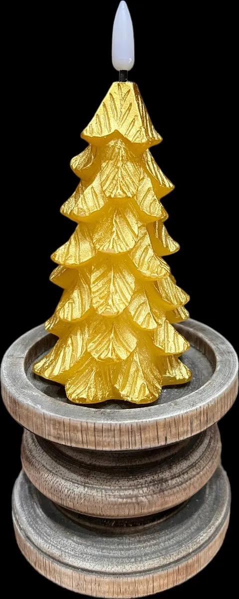 Countryfield LED Kerstboomkaars 7x14cm - Goud - 802069