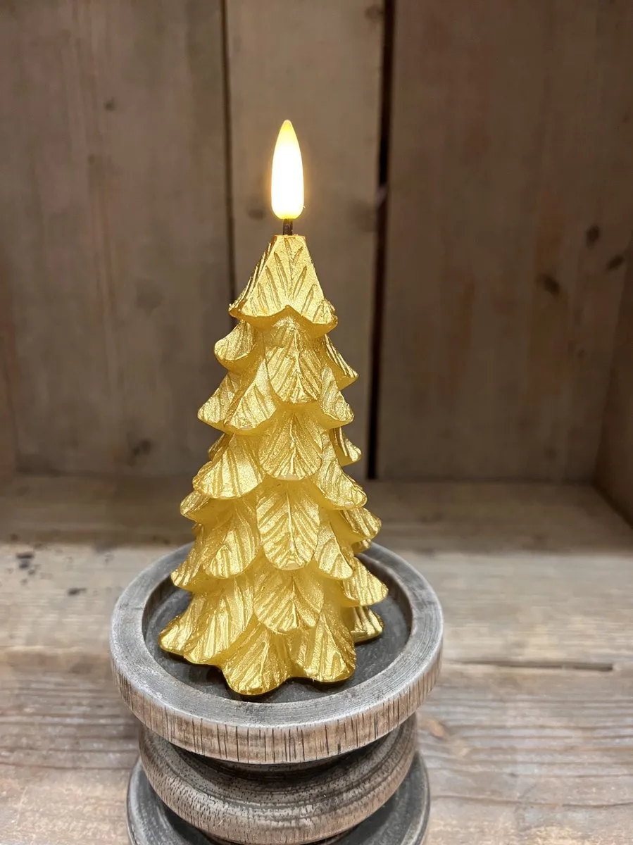 Countryfield LED Kerstboomkaars 7x14cm - Goud - 802069