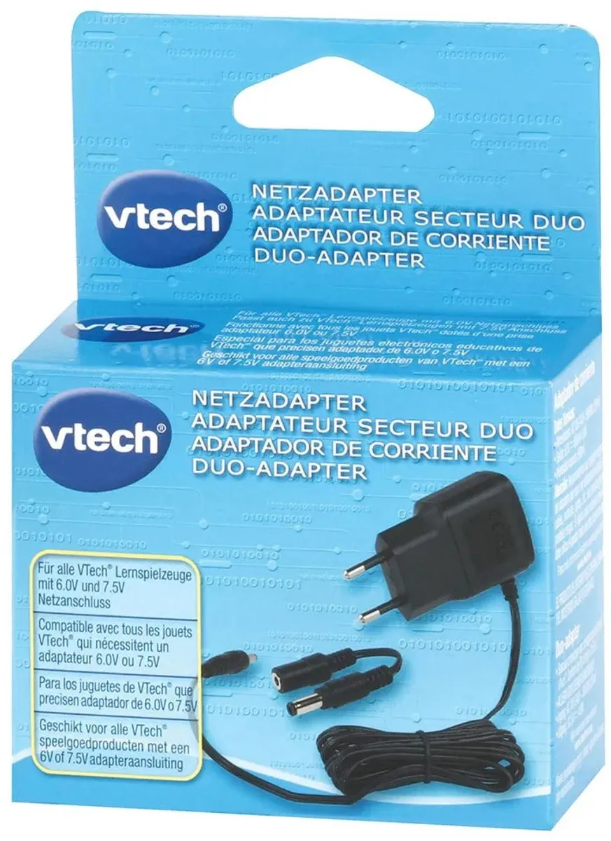 VTech Adapter Duo 2.0 Oplader - 6V/7,5V Wit