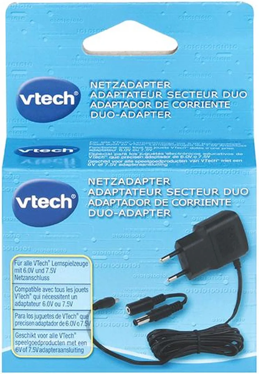 VTech Adapter Duo 2.0 Oplader - 6V/7,5V Wit