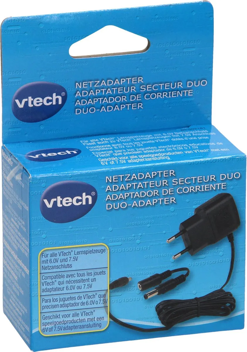VTech Adapter Duo 2.0 Oplader - 6V/7,5V Wit
