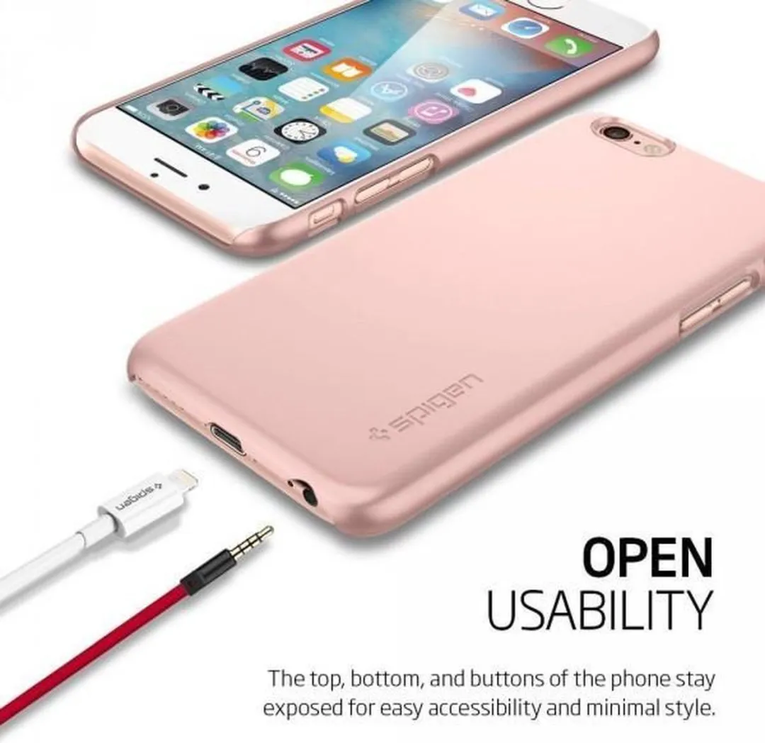 Spigen Thin Fit iPhone 6s Plus Hoesje - Goud - afbeelding 6 van 6