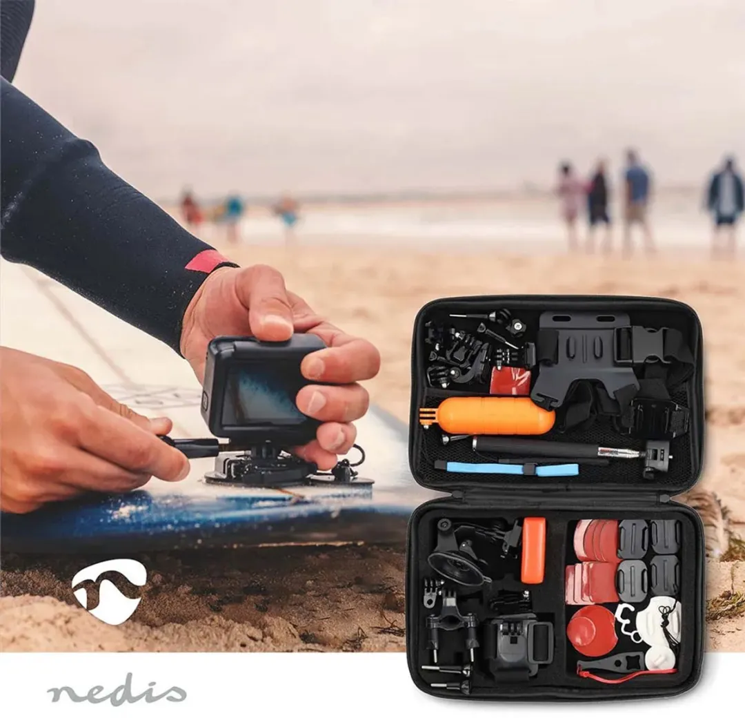 Nedis ACKT2410BK Universele Action Camera Set 41-delig - Zwart