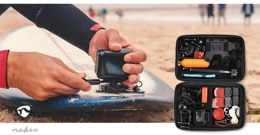 Nedis ACKT2410BK Universele Action Camera Set 41-delig - Zwart