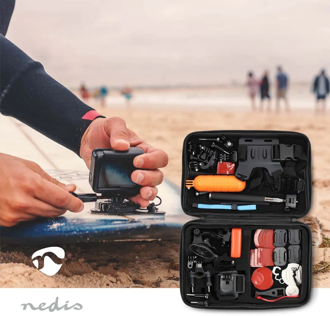 Nedis ACKT2410BK Universele Action Camera Set 41-delig - Zwart