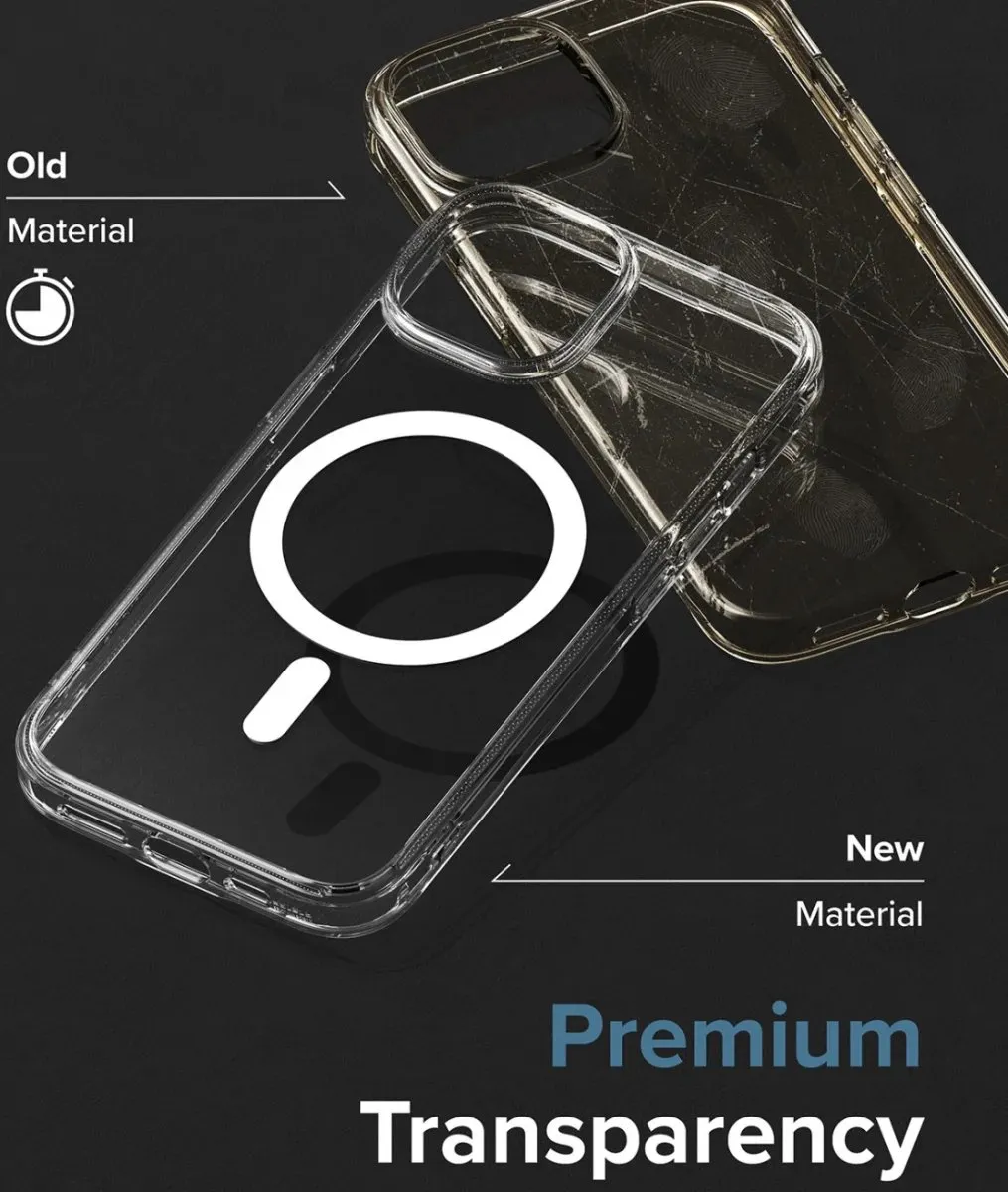 Ringke Fusion Magnetic iPhone 15 Hoesje - MagSafe - Transparant