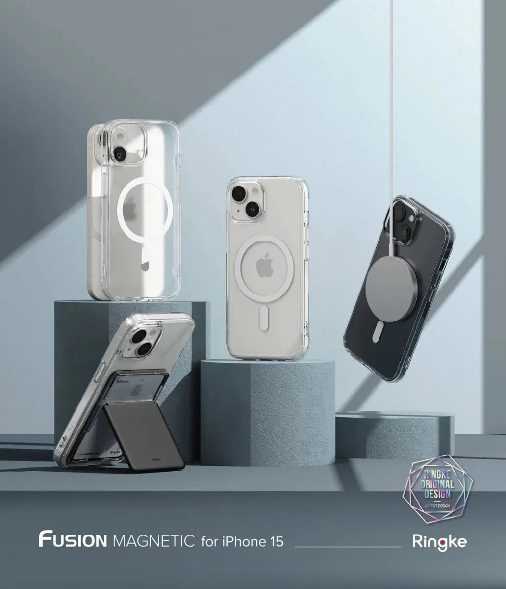 Ringke Fusion Magnetic iPhone 15 Hoesje - MagSafe - Transparant