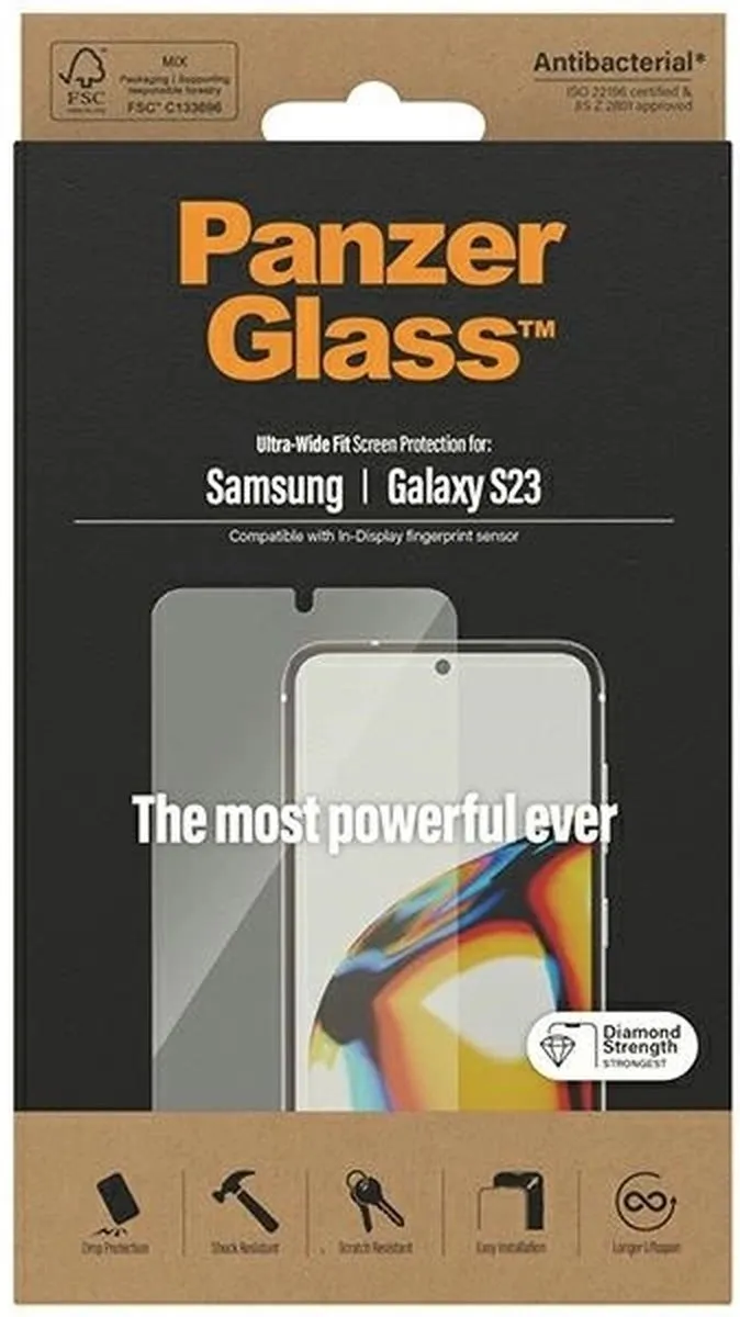 PanzerGlass PZ-7322 Screenprotector Samsung Galaxy S23 - Case Friendly - afbeelding 6 van 6