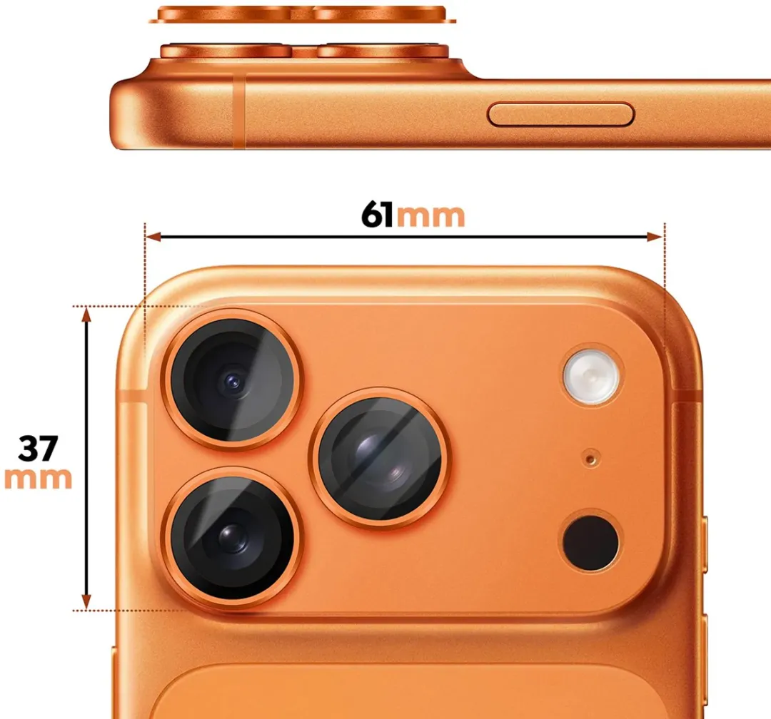 PanzerGlass FENDER PG58205 iPhone 17 Pro Max Camera Protector - Cosmic Orange