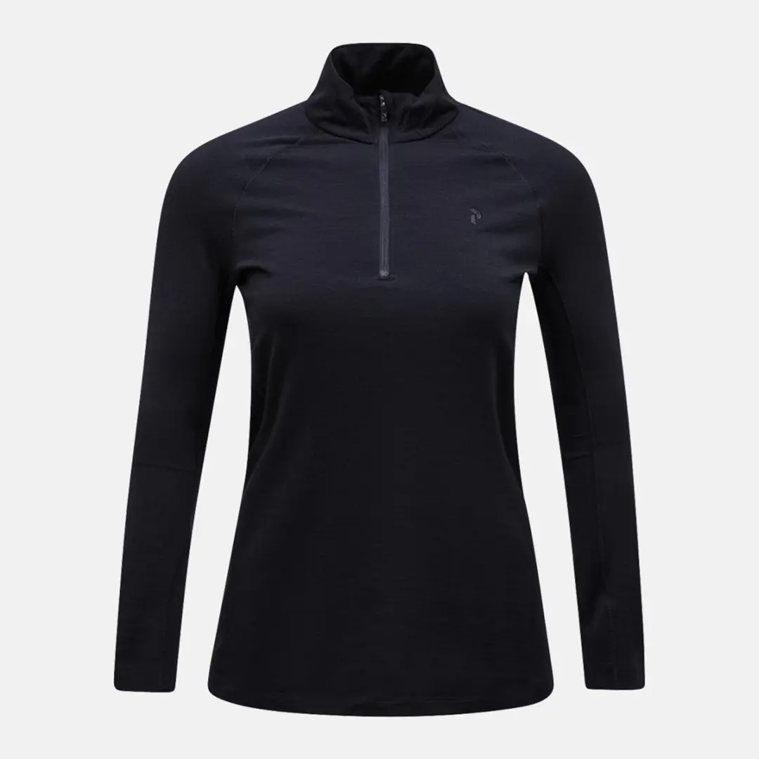 PEAK PERFORMANCE WOMEN'S MAGIC HALF ZIP Black-L
