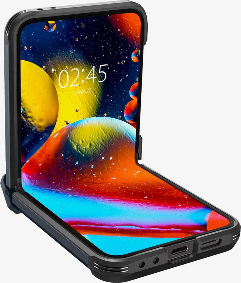 Spigen Tough Armor ACS08292 Hoesje - Samsung Galaxy Z Flip 6 - Grijs