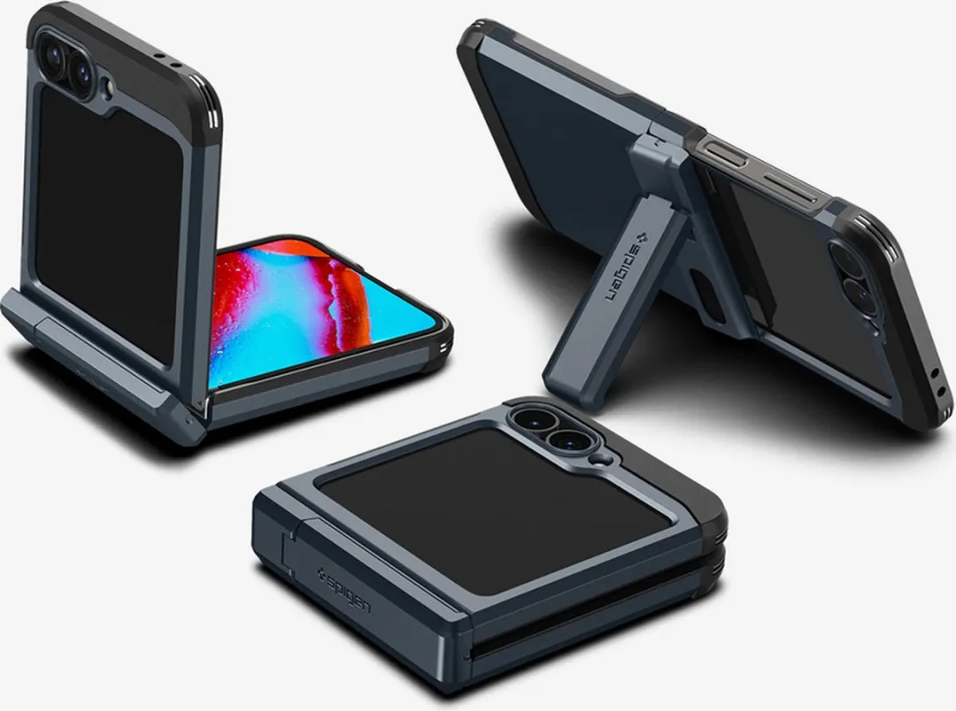 Spigen Tough Armor ACS08292 Hoesje - Samsung Galaxy Z Flip 6 - Grijs