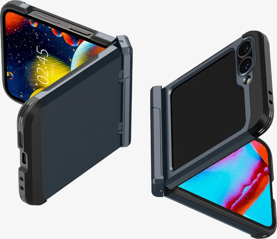 Spigen Tough Armor ACS08292 Hoesje - Samsung Galaxy Z Flip 6 - Grijs
