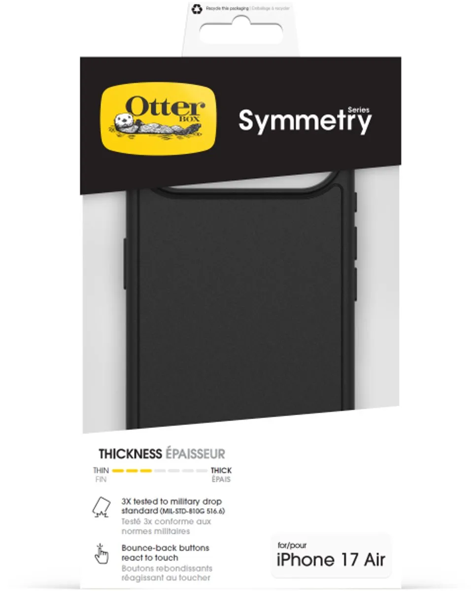OtterBox Symmetry+ 77-99424 iPhone Air Hoesje - Zwart