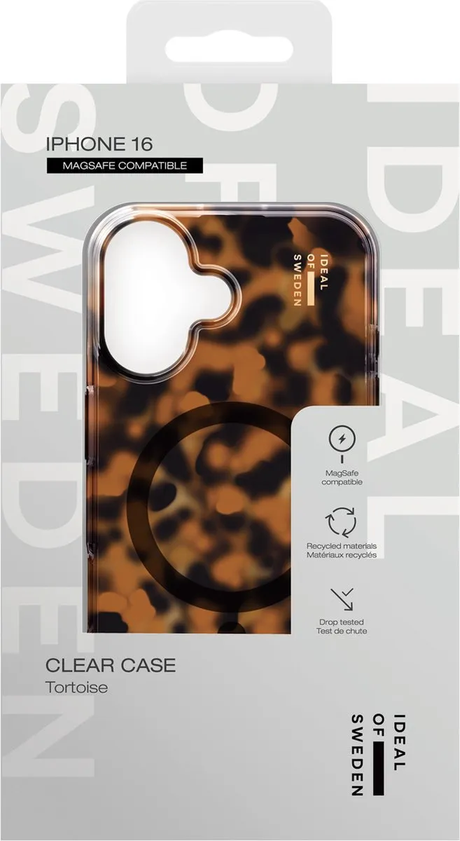 iDeal of Sweden Clear Case iPhone 16 - Tortoise - MagSafe